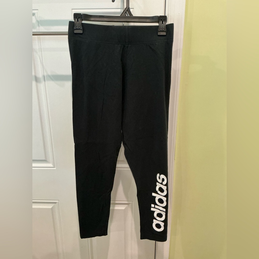 Adidas Black Leggings Athletic Fit